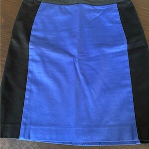 Liz Claiborne Blue and Black Pencil Skirt